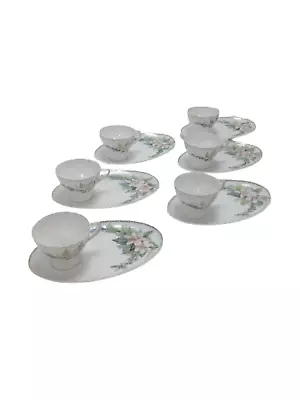 Buy Shelley England Fine Bone China Tea Cups + Saucers  Multi-coloured Floral  • 9.99£