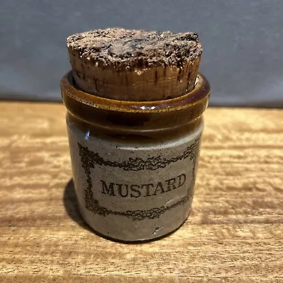 Buy Moira Pottery Mustard Stoneware Storage Pot Vintage 1970s Kitchenware 8cm • 4.90£