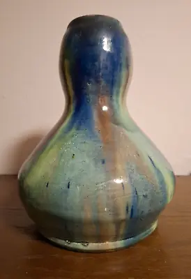 Buy 10  Belgium Flemish Art Nouveau Drip Glaze Faiencerie Pottery Vase Early 20thC • 48£