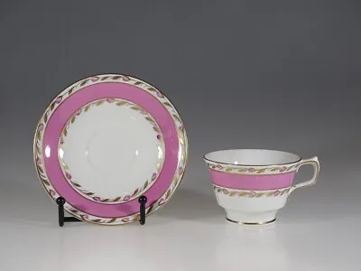 Buy English H.M. Sutherland China Pink & Gold With Pink Roses Cup & Saucer C.1955 • 28.45£