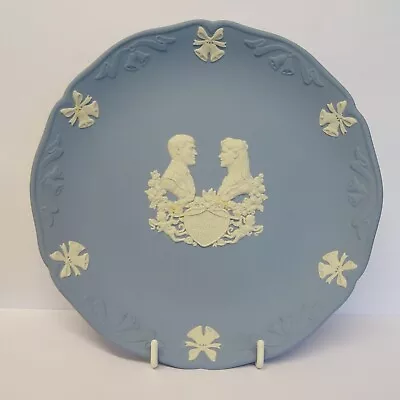 Buy Wedgwood Jasper Ware Blue Royal Commemorative Plate Royal Wedding 1986. • 9.99£