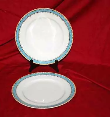 Buy (2) Myott And Sons China 10  Dinner Plates  1418 Blue • 5.68£