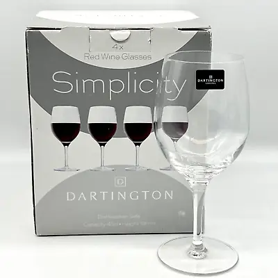 Buy Set Of 4 Dartington Simplicity Red Wine Glasses, Exclnt Cond, Orig Box, 2 Labels • 28.92£
