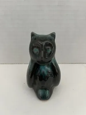 Buy Vintage 1960s Blue Mountain Pottery Owl In Green Glaze 3  • 15.18£