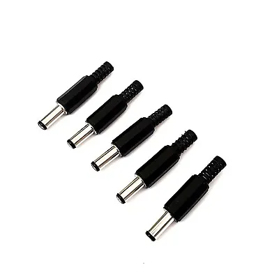 Buy 2.1mm X 5.5mm Male DC Power Supply Plug Cable Connector Adapter 1A 12V X 5 Pcs • 3.29£
