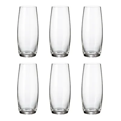 Buy Crystal Bohemia Pavo Collection Set Of 6 270 Ml Stemless Flute Glasses • 19.99£