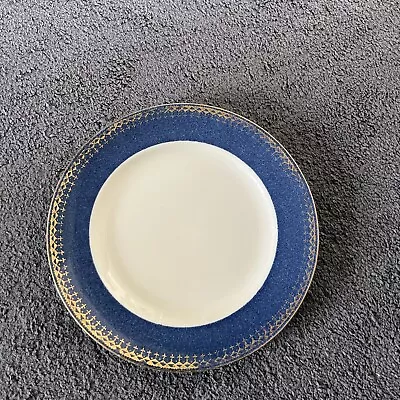 Buy Vintage Burleigh Ware B&L Ltd Blue/Gold 9” Plate • 3£
