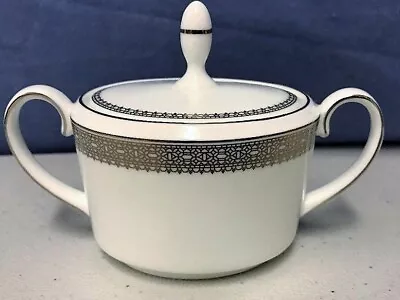 Buy Wedgwood Vera Lace Platinum Covered Sugar Bowl With Tag #50127205614 • 109.88£
