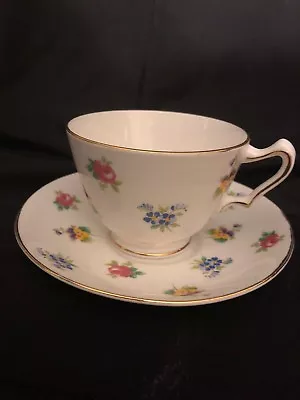 Buy Vintage Crown Staffordshire Fine Bone China Tea Cup And Saucer Floral Boutique • 12.26£