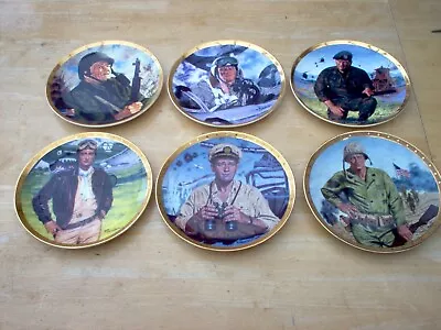 Buy 6 Royal Doulton (Franklin Mint) John Wayne Plates. Navy Army Airforce • 45£