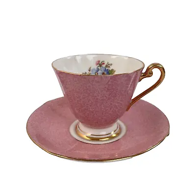 Buy Collect. Vintage Roslyn Made In England Fine Bone China Tea Cup And Saucer Pink • 15.16£