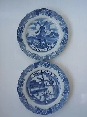 Buy 2 X Vintage Dutch Blue & White Plates • 20£