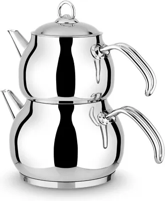 Buy Bondila Family Size Teapot Set With Metal Handle For Turkish Tea • 14.99£