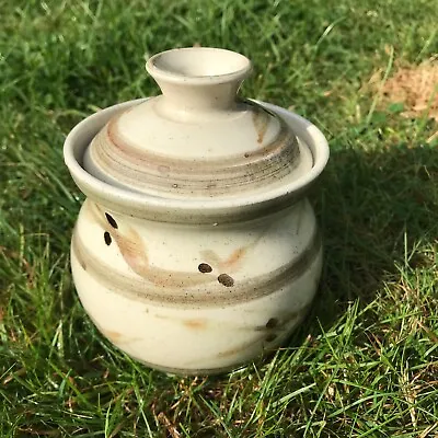 Buy Vintage Highland Pottery Newtonmore Lidded Stoneware Pot • 9.99£