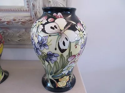 Buy *rare* Moorcroft Meadow Medley Butterfly Vase 65/9 Kerry Goodwin *reduced* • 315£