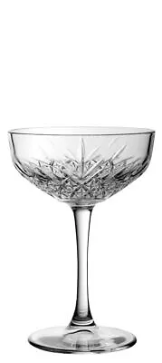 Buy Timeless Glassware Vintage Clear Coupe For Drinking 9.5Oz (27Cl) Pack Of 12 • 48.99£