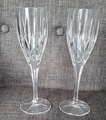 Buy 2 Redhouse Of Stuart Hampton Crystal Champagne Flutes / Glasses • 19.99£