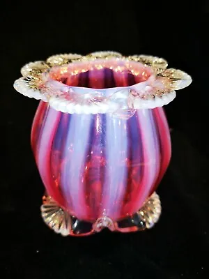 Buy Victorian Cranberry Glass Vase • 35£