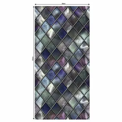 Buy Mosaic Frosted Window Film Stained Static Cling Glass Sticker Privacy Home Decor • 4.04£