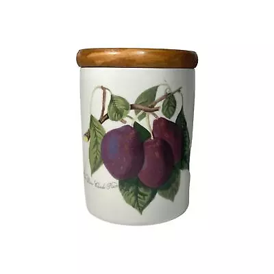 Buy Portmeirion Pomona Vintage Storage Jar The Reine Claude Plum 7 Inch Tall Lidded  • 14.99£