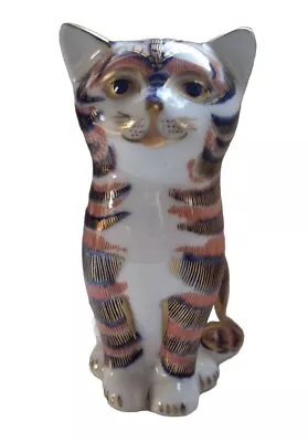 Buy ROYAL CROWN DERBY ENGLISH BONE CHINA Cat Ornament • 2£