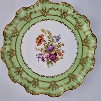 Buy Antique Doulton Burslem Plate Decorated Flowers Scalloped Edge 21cm Diameter #9 • 39£