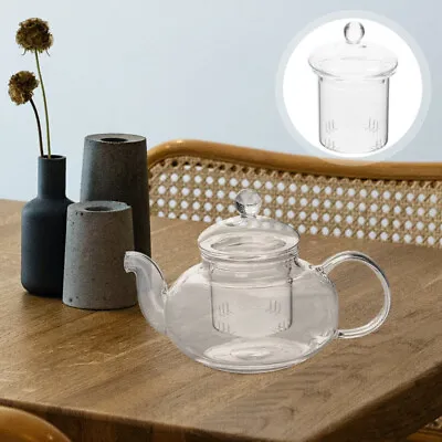 Buy Loose Leaf Tea Infuser Teapot Filter Glass Tea Pot Strainer Blooming Tea Maker • 10.23£