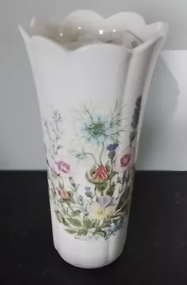 Buy Aynsley  Wild Tudor  Fine Bone China Mayfair Flower Vase 8.5   • 12.99£