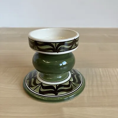 Buy Jersey Pottery Green Glazed Handmade Thrown Candlestick Holder • 11.99£