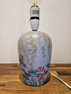 Buy Studio Pottery Hand Painted Water Lilies Lamp Base - Monet Inspired  • 30£