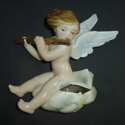 Buy Keramos Vienna Anton Klieber Old Wall Ceramics / Art Ceramics  Angel With Flute  • 72.96£