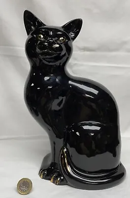 Buy  Rare Beswick Zodiac Cat Seated Facing Left Gloss Black Model No 1561  • 49.99£
