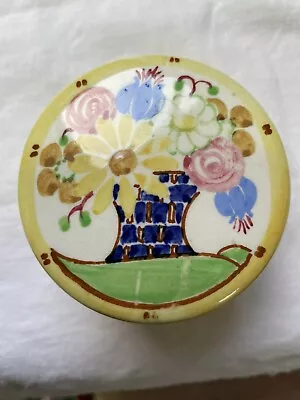 Buy Scottish Bough Pottery Hand Painted Trinket Box  Elizabeth Armour Art Deco • 30£