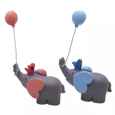 Buy 2PCS Elephant Balloons Cake Decoration Elephant Cake Ornament • 10.78£