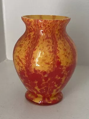 Buy Vintage FRANZ WELZ Bohemian Art Blown Glass Small Vase Marked Czechoslovakia • 26.84£