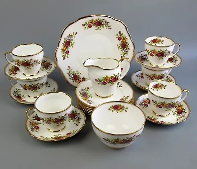 Buy Duchess Tea Set Service  English Garden . 6 Cups Plates. Bone China. Roses. VTG • 49.99£