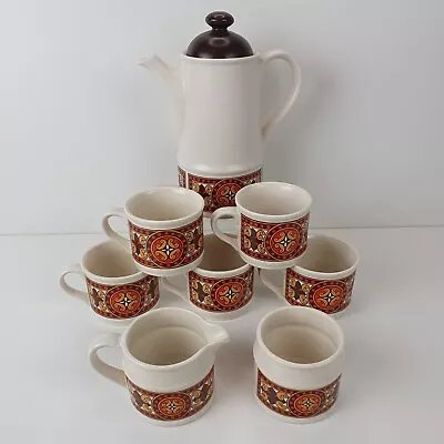 Buy Sadler Stoneware 1970s Vintage Coffee Set  Border Celtic Rancher Made In England • 29.99£