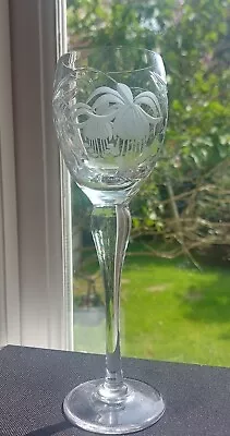 Buy Royal Brierley Fuchsia Tall 21cm Wine Glass Not Signed • 24.95£