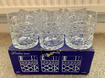 Buy Vintage European Lead Crystal Whiskey Whisky Glasses Set Of 6 Lead Crystal 24% • 39.99£