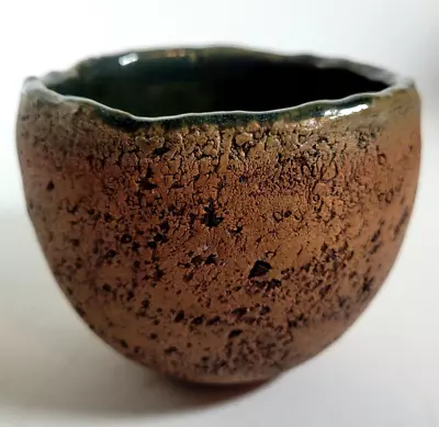 Buy 2012 Empty Bowls Reddish Brown Wood Fired Blue Glazed Pottery Ceramic Vase Bowl • 15.31£