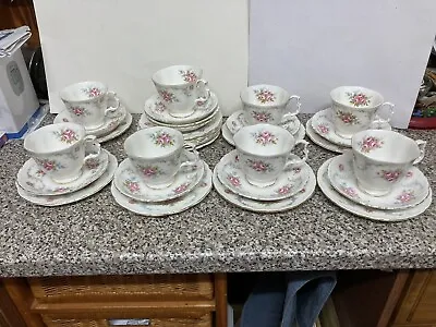 Buy 30x Royal Albert China Tranquility Cup(8),saucer(10),side Plate(12),gilded • 78£