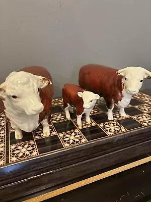 Buy Beswick Hereford Cattle Family Champion Of Champions Bull Cow Calf • 179£