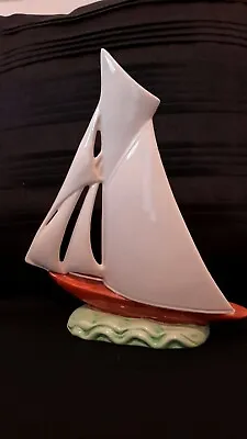 Buy Vintage Art Deco Shorter Rare Ceramic Yacht  • 120£