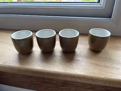 Buy Vintage Wood's Ware Egg Cups, Utility Ware, Yellow Egg Cup - Set Of 4 • 10£