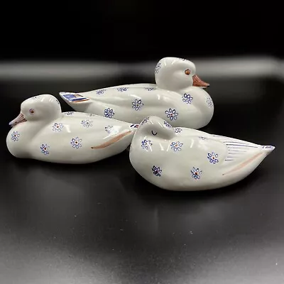 Buy Rye Pottery Ducks Set Of Three Stoneware Made In England • 91.10£