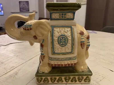 Buy Vintage Asian Elephant Pottery Ceramic Plant Stand • 36.94£