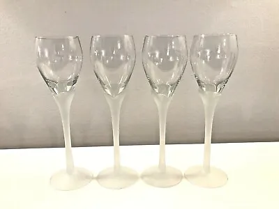 Buy Vintage TOWLE Crystal Cordial Glass  Antique Satin  Set Of 4 • 27.85£