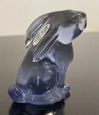 Buy Fenton Glass Blue Bunny Rabbit With Sticker 2.5” Tall Mint • 33.19£