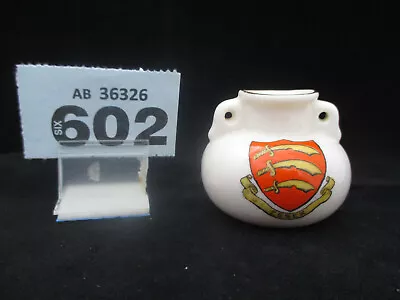 Buy WH Goss Model Of Roman Vase Crested China Essex Crest (OB602) • 4.50£