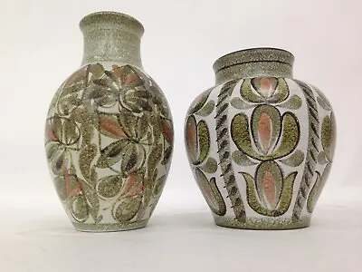 Buy Glyn Colledge Bourne Denby Double Vase Pairing Multi Style Art Decorative Pieces • 10.50£